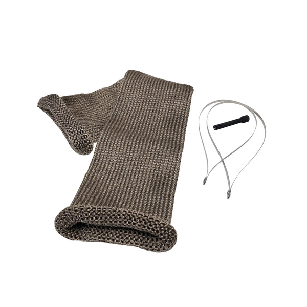 DEI Titanium 3in Knit Exhaust Sleeve - 36in - 10042 by DEI - front view