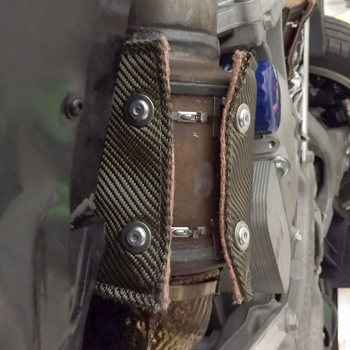 DEI C7 Corvette Catalytic Converter Shield Manual Transmission - 10069 by DEI - front view