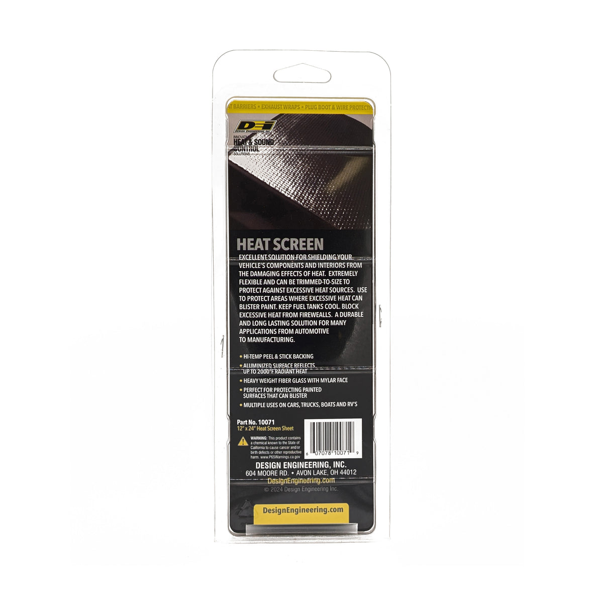 DEI Heat Screen 12in x 24in - 10071 by DEI - front view