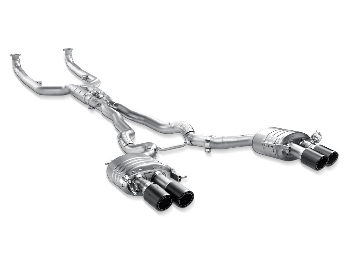 Akrapovic 12-17 BMW M6 (F12 F13) Evolution Line Cat Back (Titanium) w/ Carbon Tips - ME-BM/T/5-C