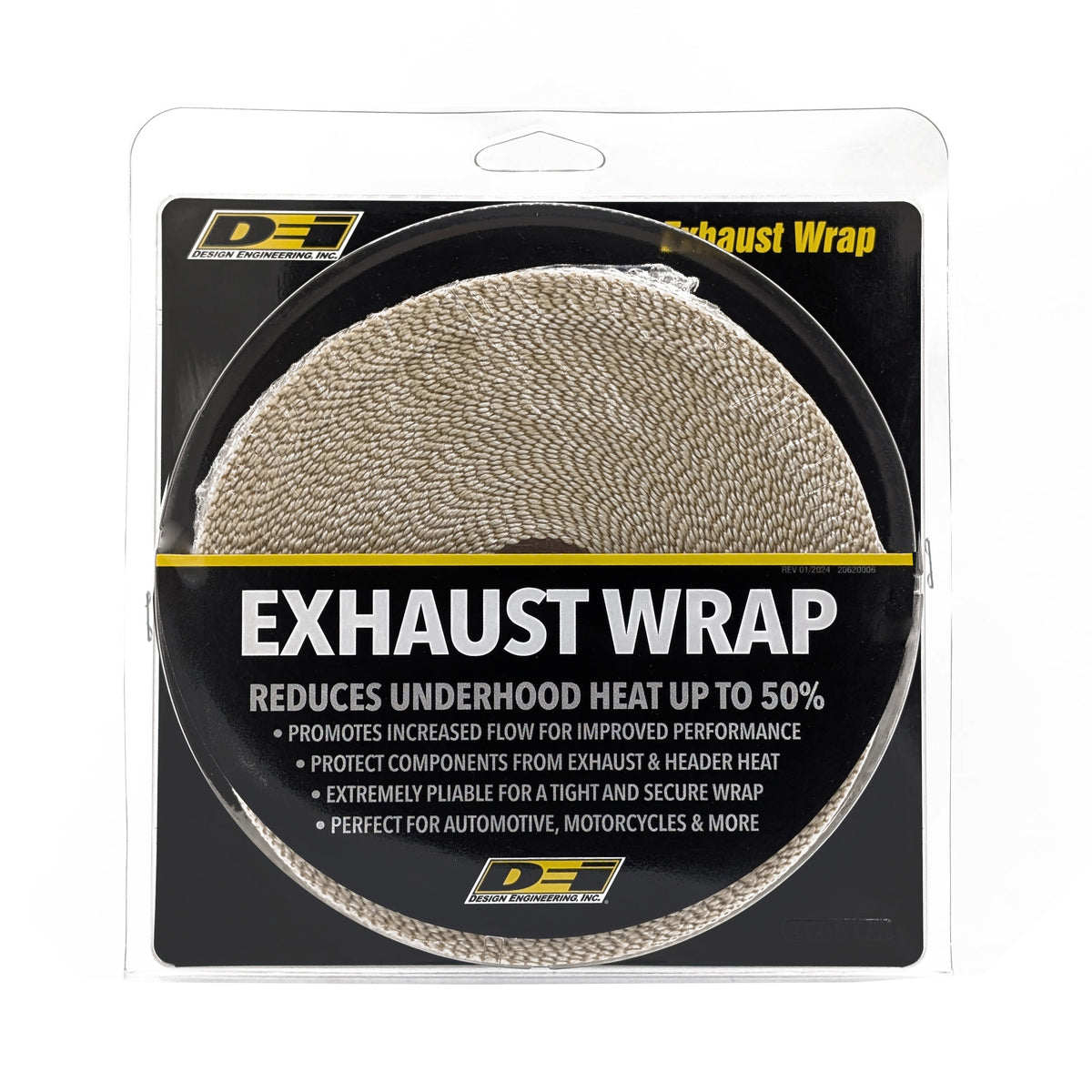 DEI Exhaust Wrap 2in x 50ft - Tan - 10102 by DEI - front view