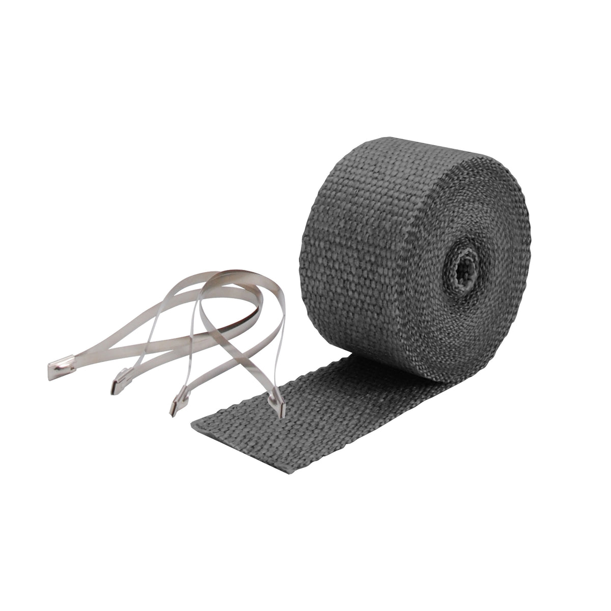 DEI Exhaust Wrap Kit - Pipe Wrap and Locking Tie - Black - 10119 by DEI - front view