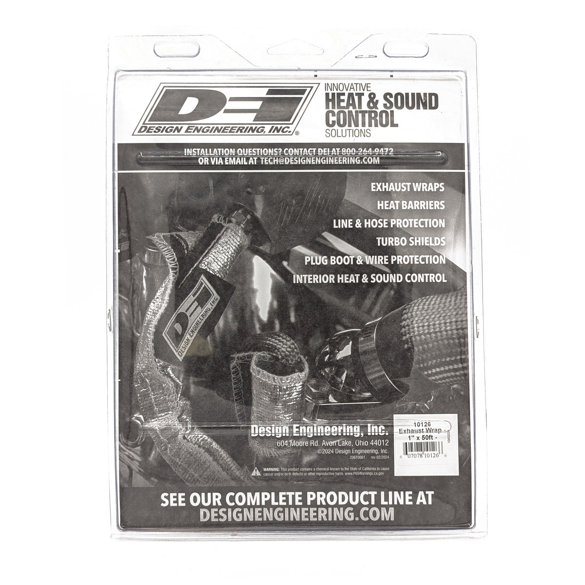 DEI Exhaust Wrap 1in x 50ft - Titanium - 10126 by DEI - front view
