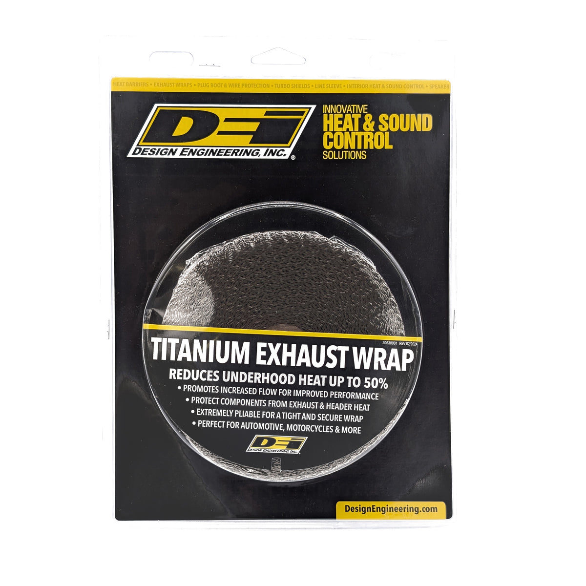 DEI Exhaust Wrap 1in x 50ft - Titanium - 10126 by DEI - front view