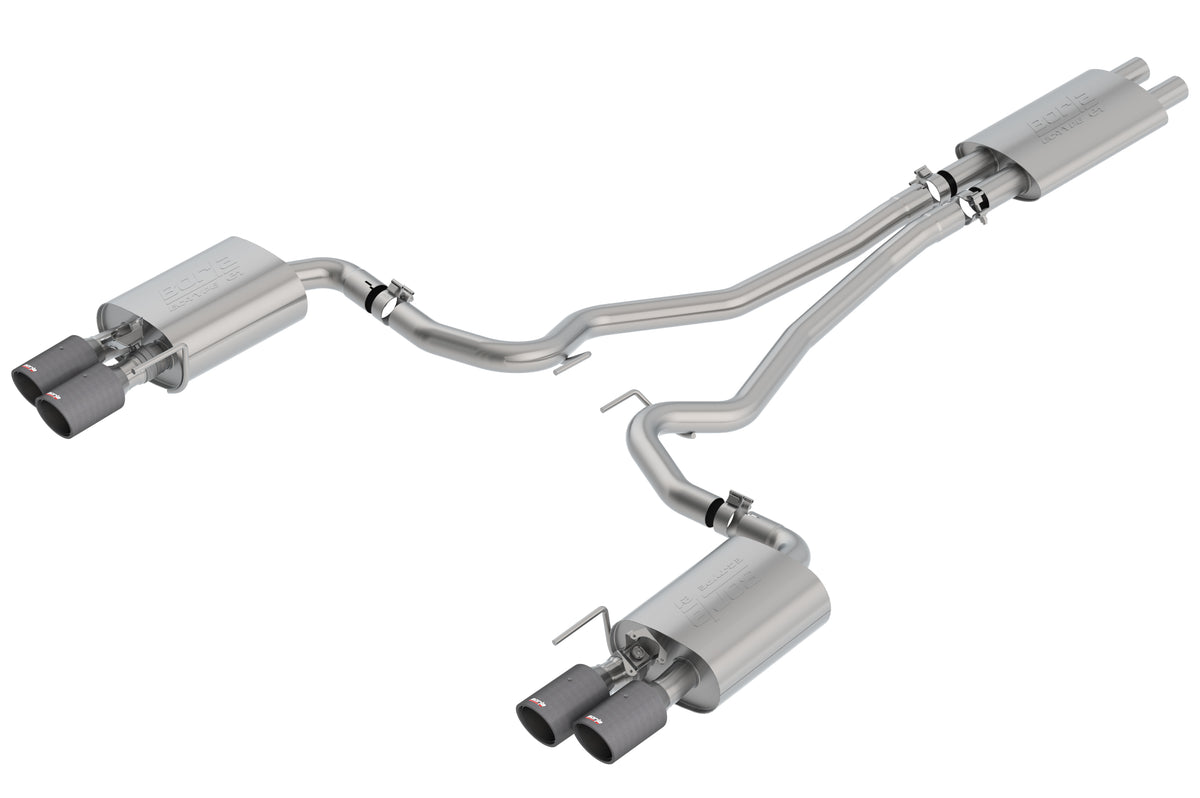 Borla 18-23 Ford Mustang GT Cat-Back Exhaust System Touring- Carbon Fiber Tips