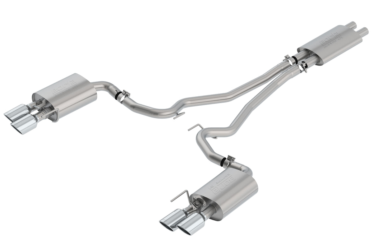 Borla 18-23 Ford Mustang GT Cat-Back Exhaust System Touring- Rolled Polished Tips