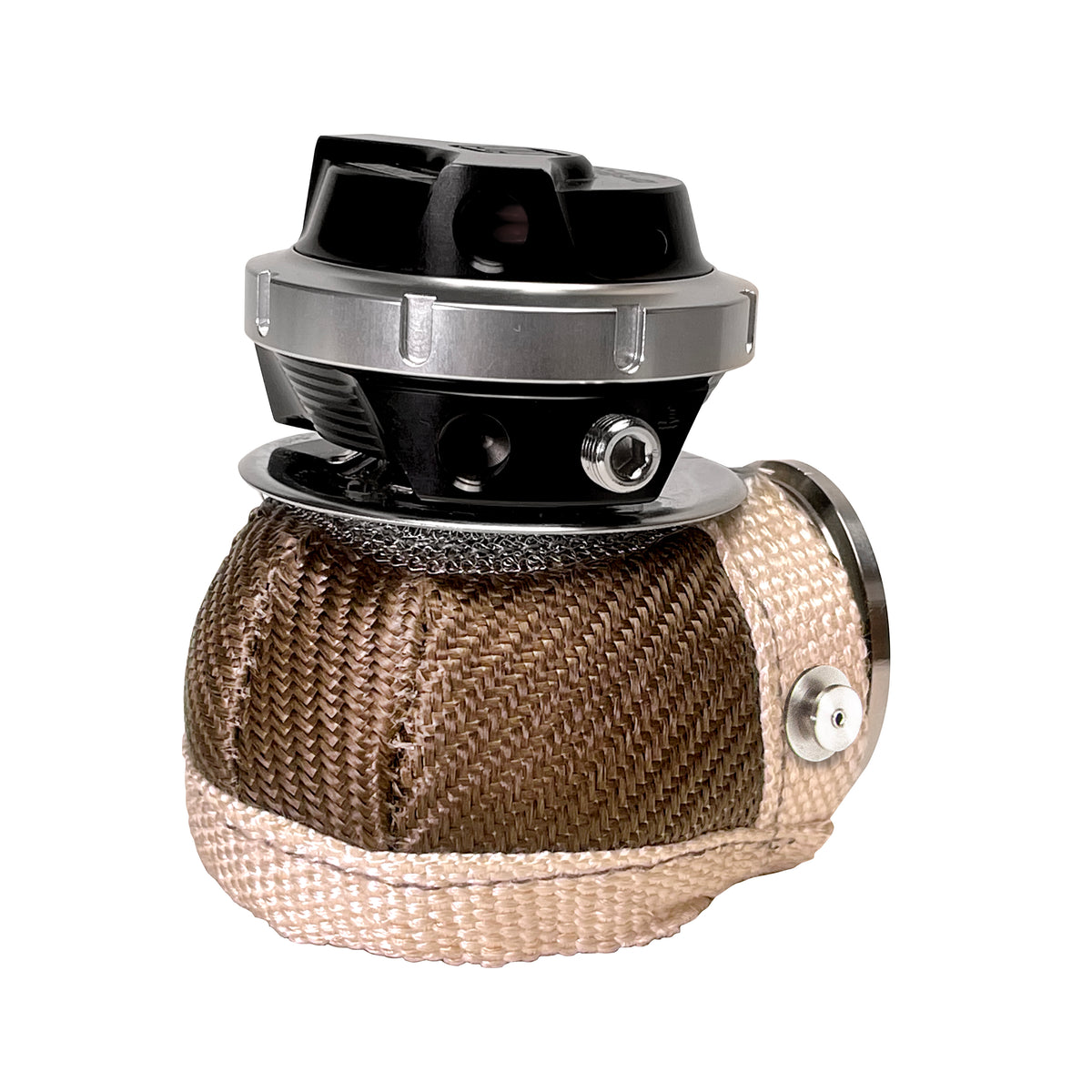 DEI Wastegate Shield - 40mm to 45mm - Titanium - 10142 by DEI - front view