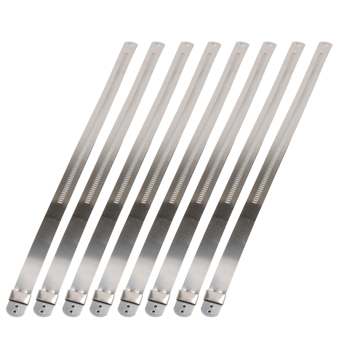 DEI Stainless Steel Positive Locking Tie 1/2in (12mm) x 9in - 8 per pack - 10211 by DEI - front view
