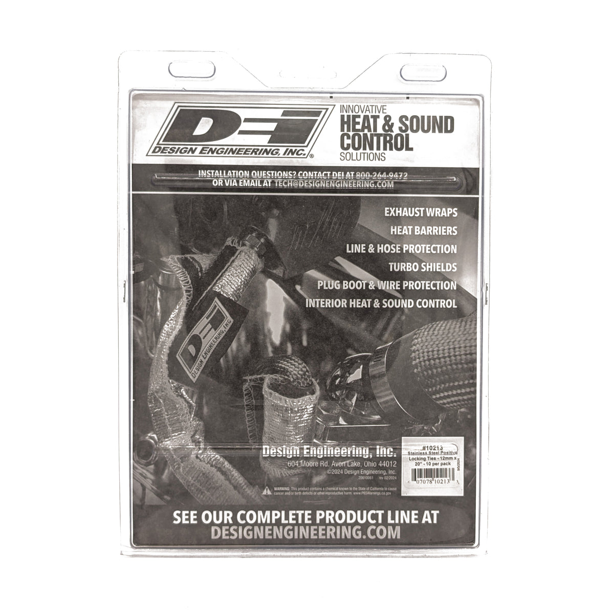 DEI Stainless Steel Positive Locking Tie 1/2in (12mm) x 20in - 10 per pack - 10213 by DEI - front view