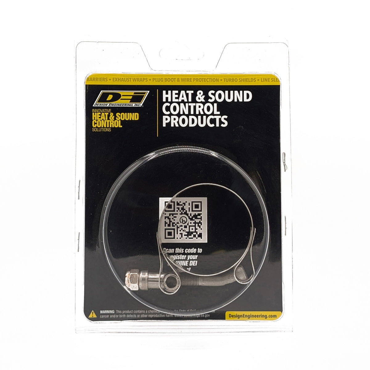 DEI Stainless Clamp 1.88in to 2.19in - Wide Band Clamp 1 per pack - 10215 by DEI - front view