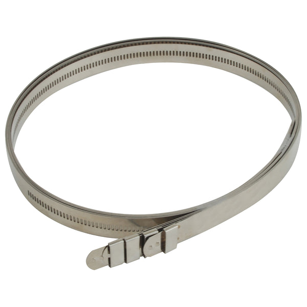 DEI Stainless Steel Positive Locking Tie 1/2in (12mm) x 40in - 4 per pack - 10217 by DEI - front view