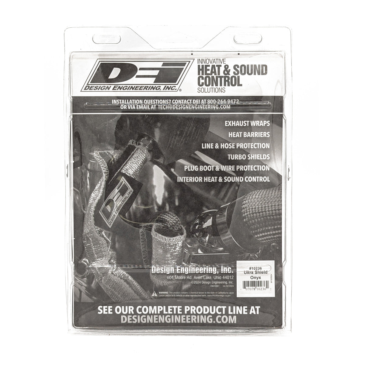 DEI Starter Shield 2ft x 7in Wide - Onyx - 10236 by DEI - front view