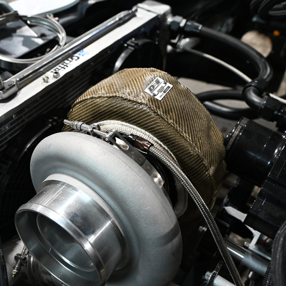 DEI Gen-3 Turbo Shield T3 - Shield Only - Titanium - 10244 by DEI - front view