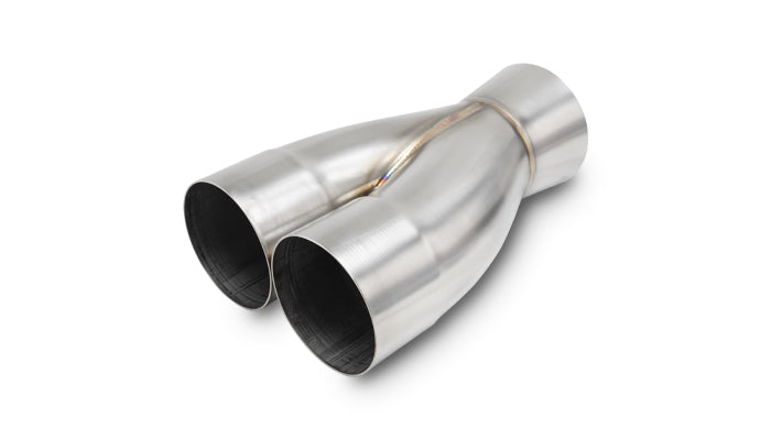 Vibrant 2-1 SS Merge Collectors (3in Inlet Slipover ID 4in Outlet OD) - Sold Individually - 10362