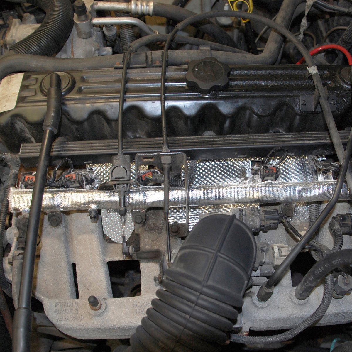 DEI Fuel Rail and Injecter Cover Jeep 1997 - 2004 4.0L Engine - 10378 for 1997-2004 Jeep Grand Cherokee - front view