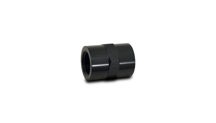 Vibrant 3/8in NPT Female Pipe Coupler Fitting - Aluminum - 10382