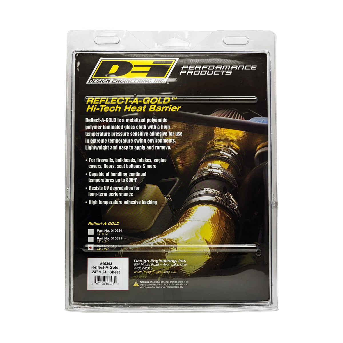 DEI Reflect-A-GOLD 24in x 24in Sheet - 10393 by DEI - front view