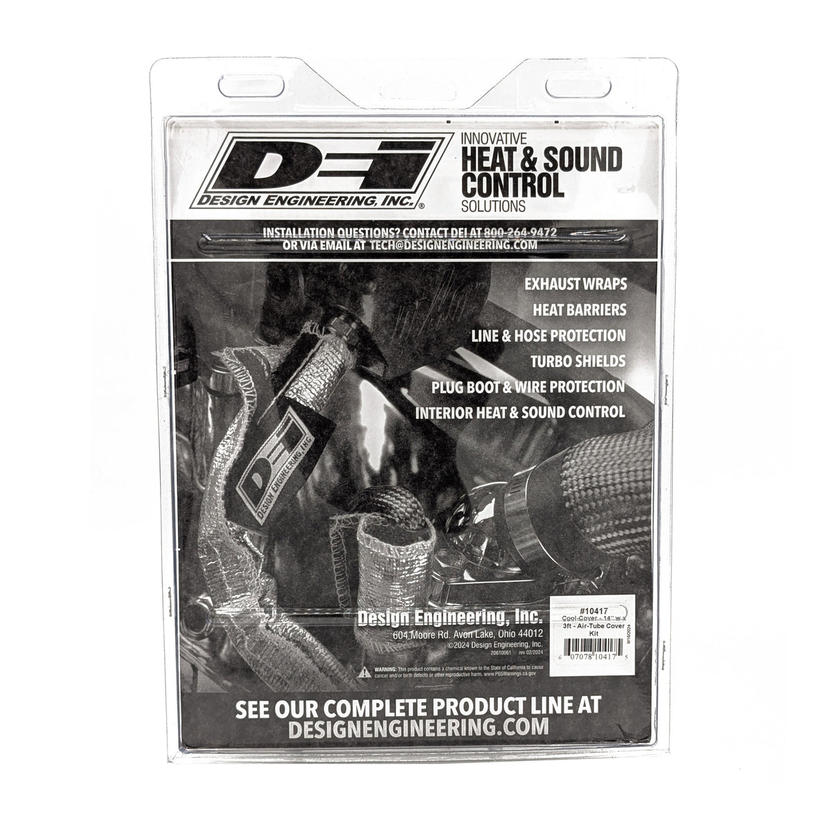DEI Cool-Cover 14in w x 3ft - Air-Tube Cover Kit - 10417 by DEI - front view