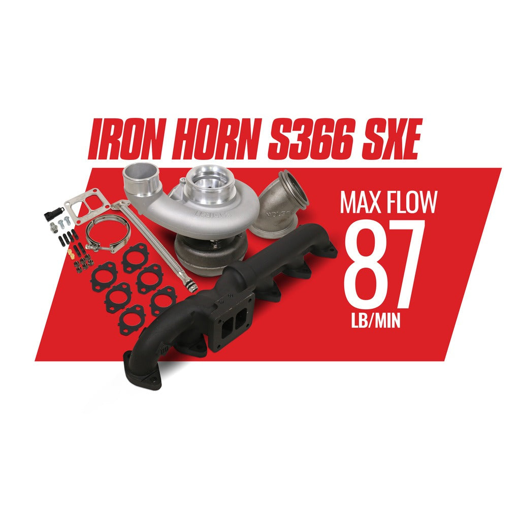 BD Diesel Iron Horn 5.9L Turbo Kit S366SXE/80 1.00AR Dodge 03-07 - 1045177