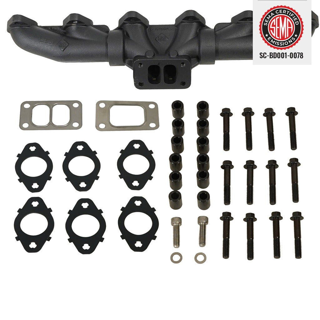 BD Diesel 98.5-02 Dodge 5.9L 24-Valve Cummins Pulse Exhaust Manifold Kit - 1046047