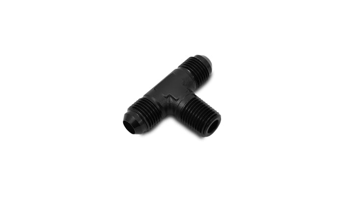 Vibrant -12AN x 3/4in NPT Flare to Pipe Tee Adapter Fitting - Aluminum - 10465