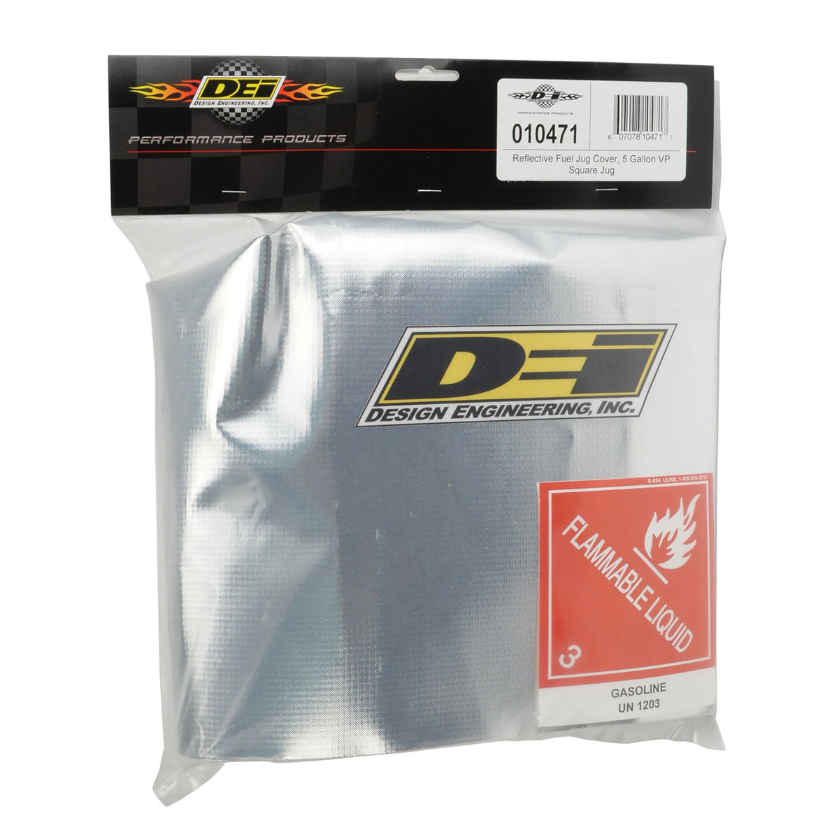 DEI Reflective Fuel Jug Cover 5 Gallon Plastic (VP) Square - 10471 by DEI - front view