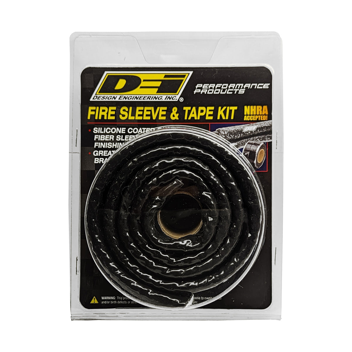 DEI Fire Sleeve and Tape Kit 1in I.D. x 3ft - 10474 by DEI - front view