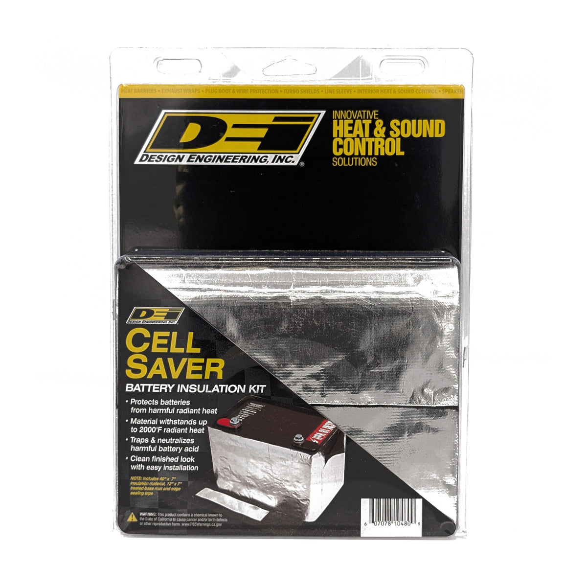 DEI Cell Saver Battery Insulation Kit - 10480 by DEI - front view