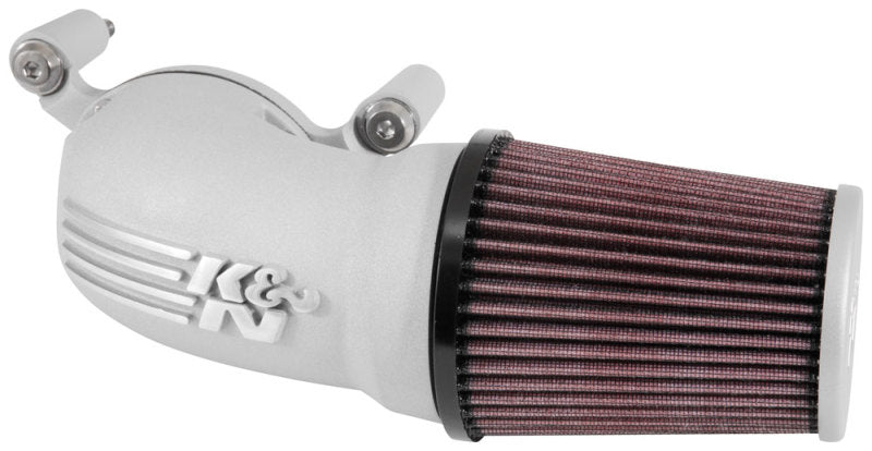 K&N 08-17 Harley Davidson Touring Models Performance Air Intake System Silver - 57-1134S for 2008-2016 Harley-Davidson FLHR R