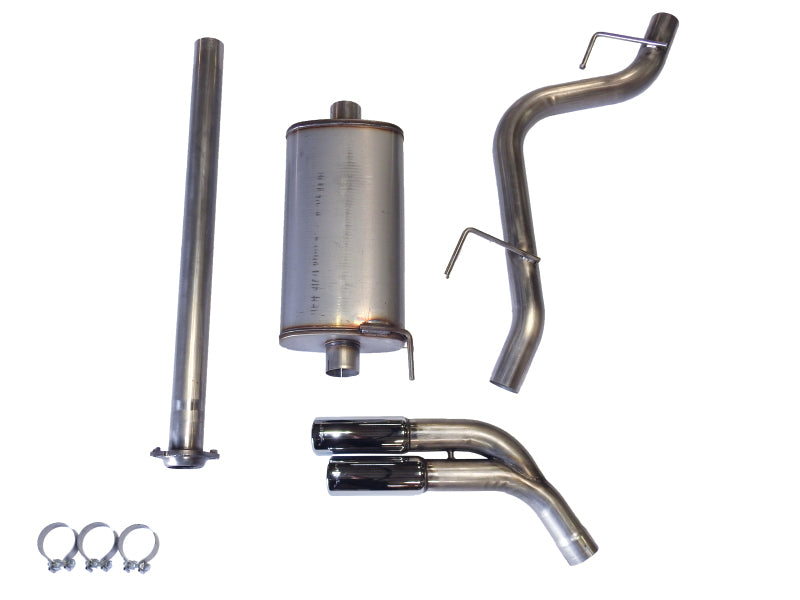 JBA 15-20 Ford F-150 2.7L/3.5L/5.0L 409SS Pass Side Dual Exit Cat-Back Exhaust - 40-2544