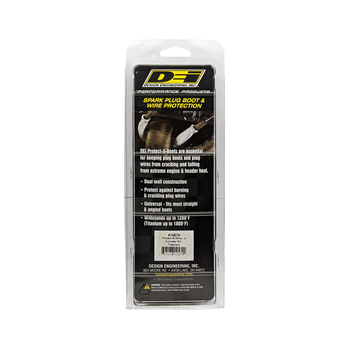 DEI Protect-A-Wire 4 Cylinder Kit - Titanium - 10579 by DEI - front view