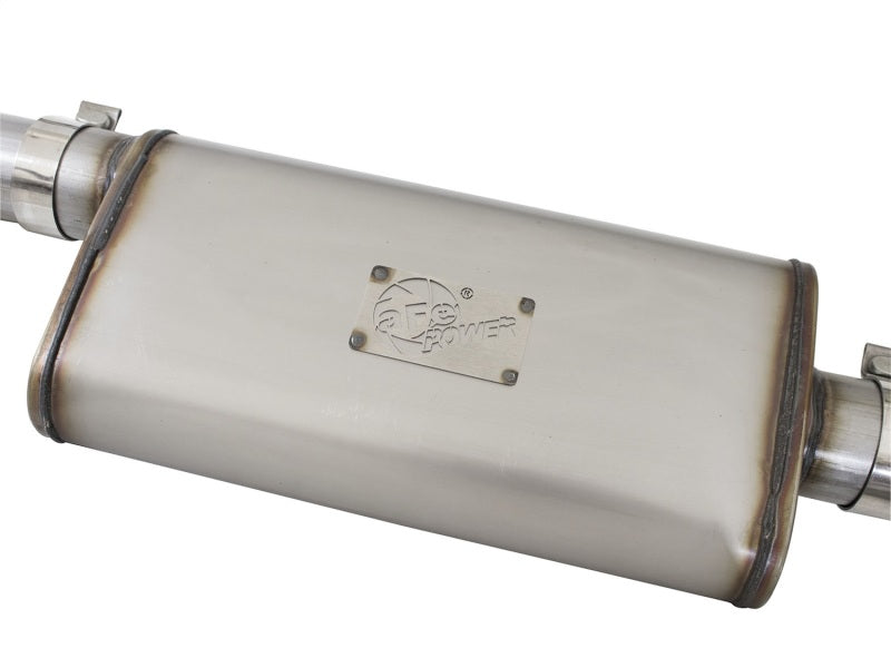 aFe Mach Force-XP Exhaust 3in CB SS 15-17 GM Colorado/Canyon 2.5L/3.6L Side Exit w/ Polished Tip - 49-44058-P