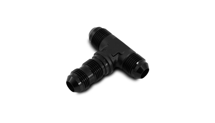 Vibrant -10AN Bulkhead Adapter Tee Fitting - Anodized Black Only - 10620