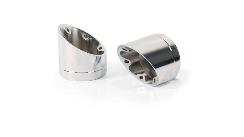 Remus 2021+ BMW R 18 (Euro 5) Slash Cut V1 End Cap - Silver (Pair) - EK43 by Remus