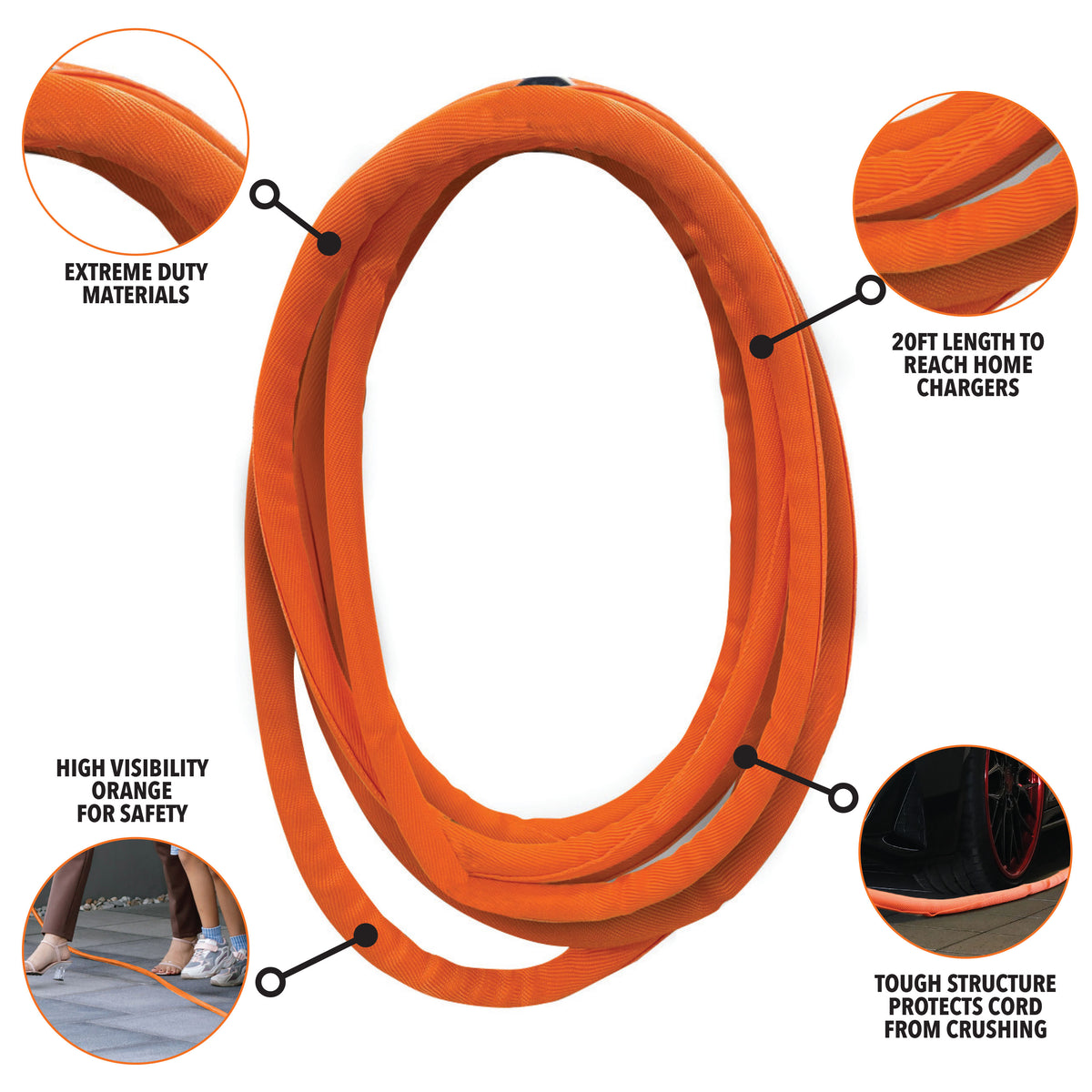 DEI EV Charger Cord Protector - 10680 by DEI - front view