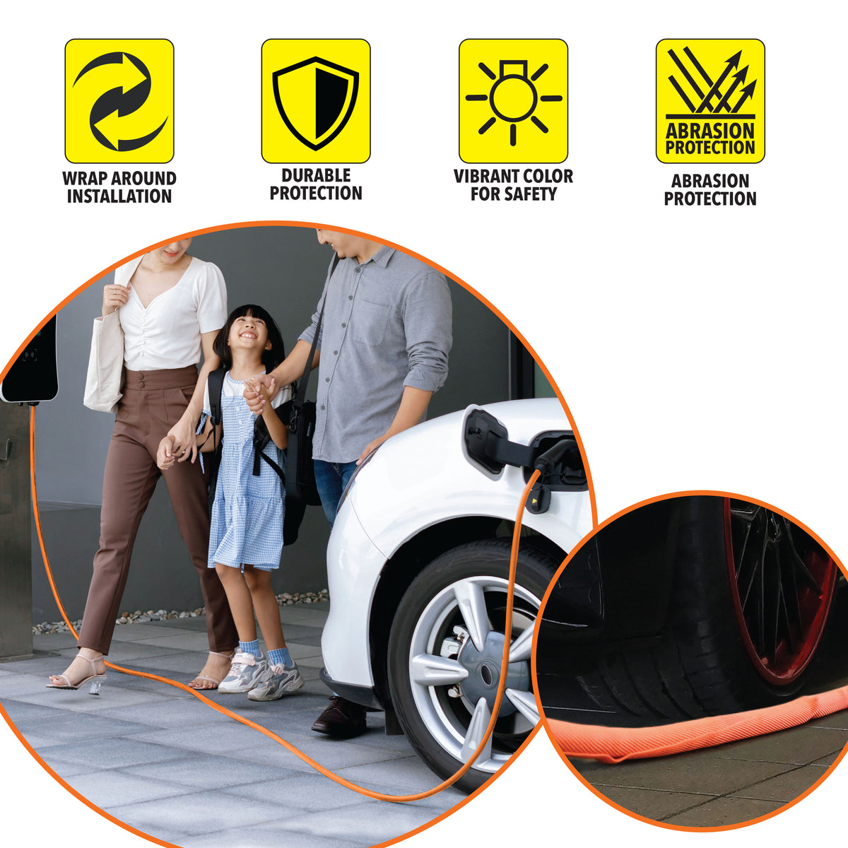 DEI EV Charger Cord Protector - 10680 by DEI - front view