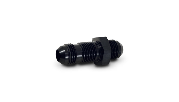 Vibrant -16AN Flare Straight Bulkhead Adapter Fitting - Aluminum - 10686