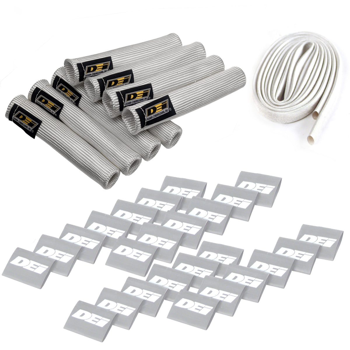 DEI Protect-A-Boot and Wire Kit 8 Cylinder - Silver - 10702 by DEI - front view