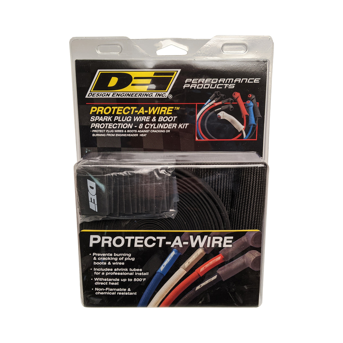 DEI Protect-A-Boot and Wire Kit 8 Cylinder - Black - 10712 by DEI - front view