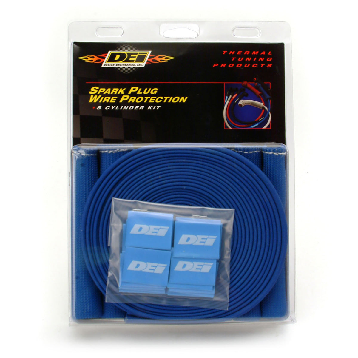 DEI Protect-A-Boot and Wire Kit 8 Cylinder - Blue - 10732 by DEI - front view