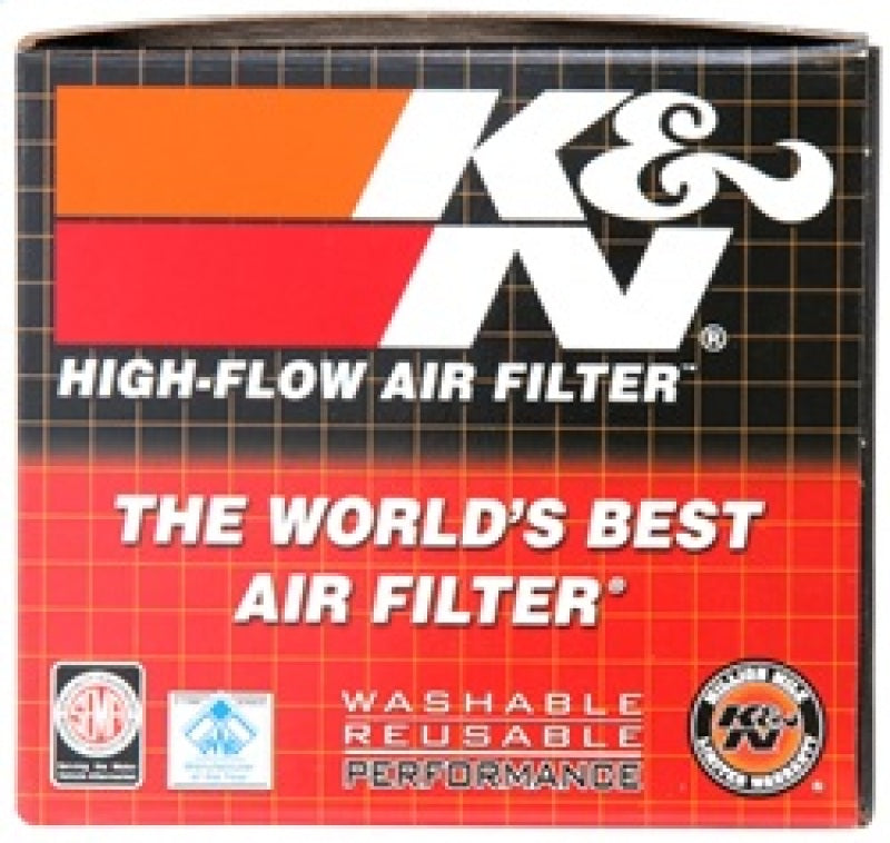 K&amp;N Universal Chrome Filter-Round Tapered-1.688in Flange ID x 2in Top OD x 3in Base OD x 2.75in H - RC-1070