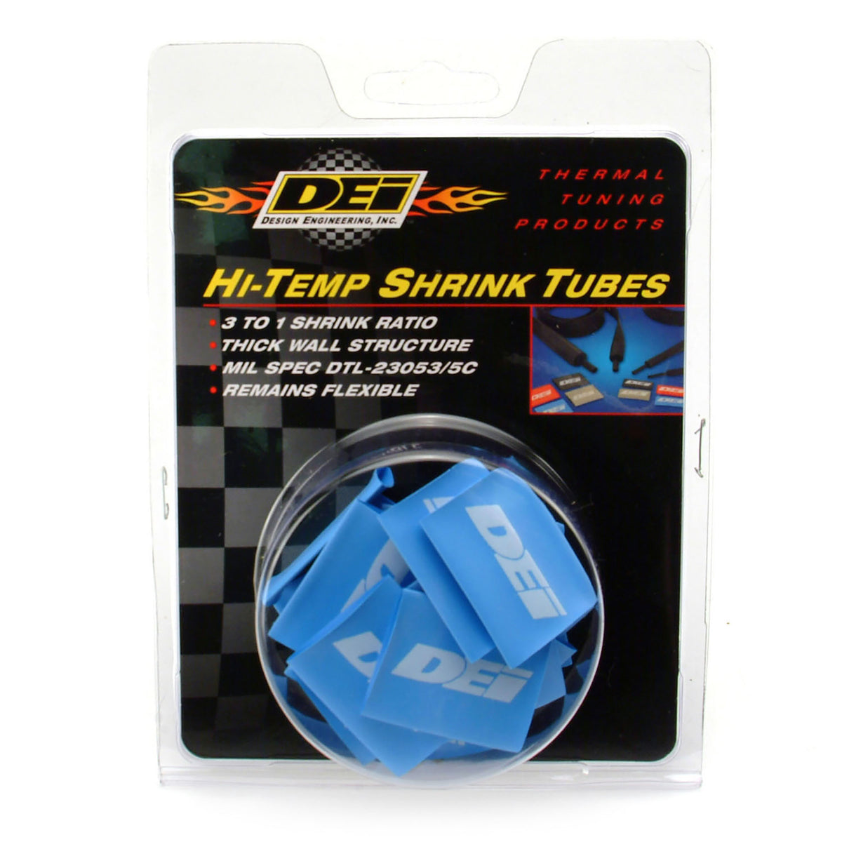 DEI Hi-Temp Shrink Tube 18mm x 1.5in - Blue - 10830 by DEI - front view