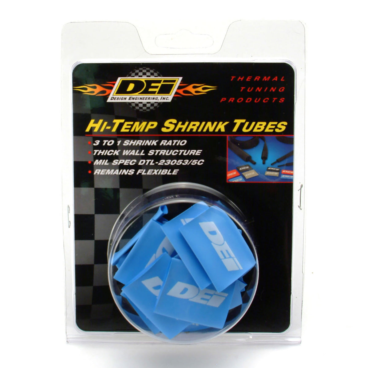 DEI Hi-Temp Shrink Tube 12mm x 1.5in - Blue - 10831 by DEI - front view