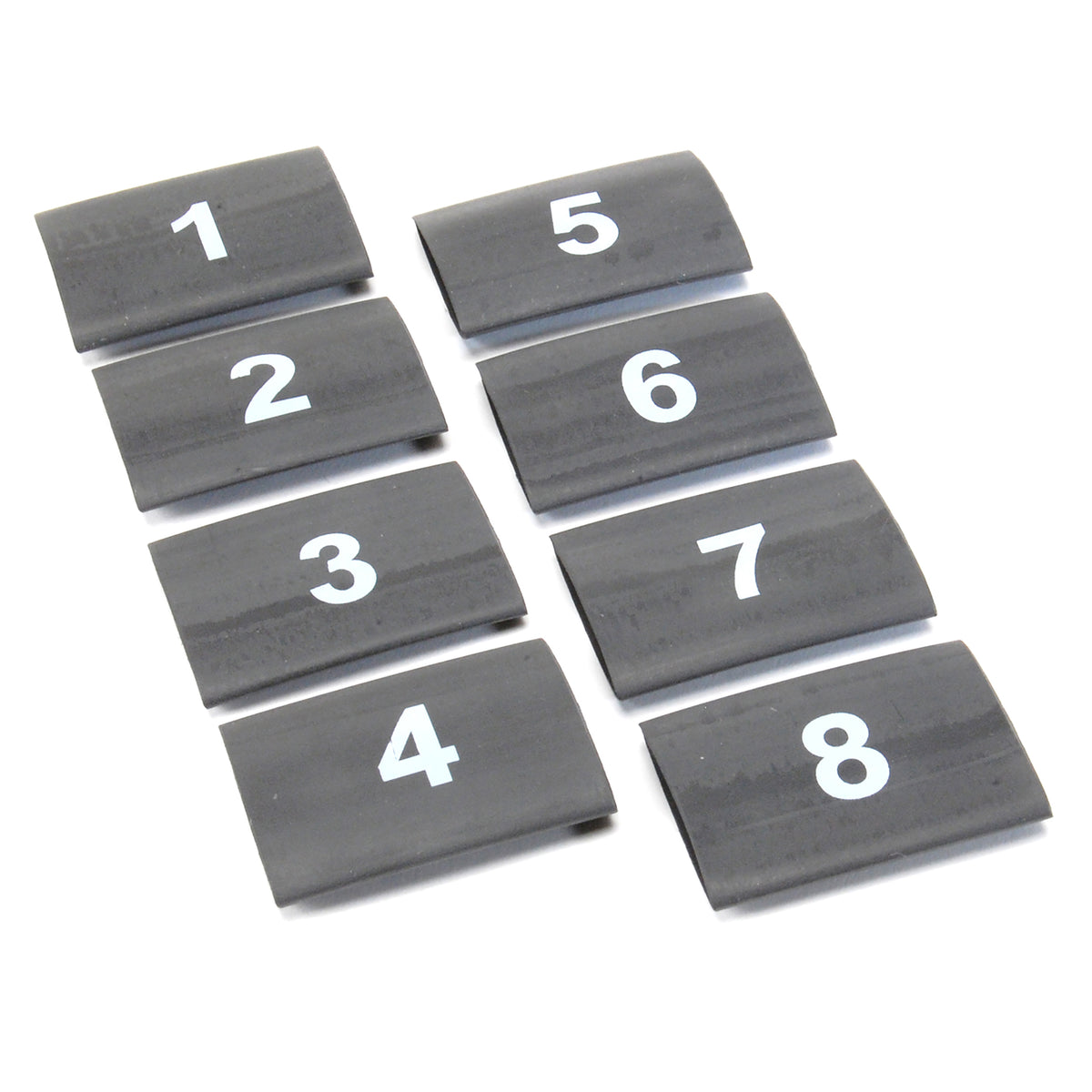 DEI Wire Markers 8pc Set Numbered 1-8 - Black - 10849 by DEI - front view