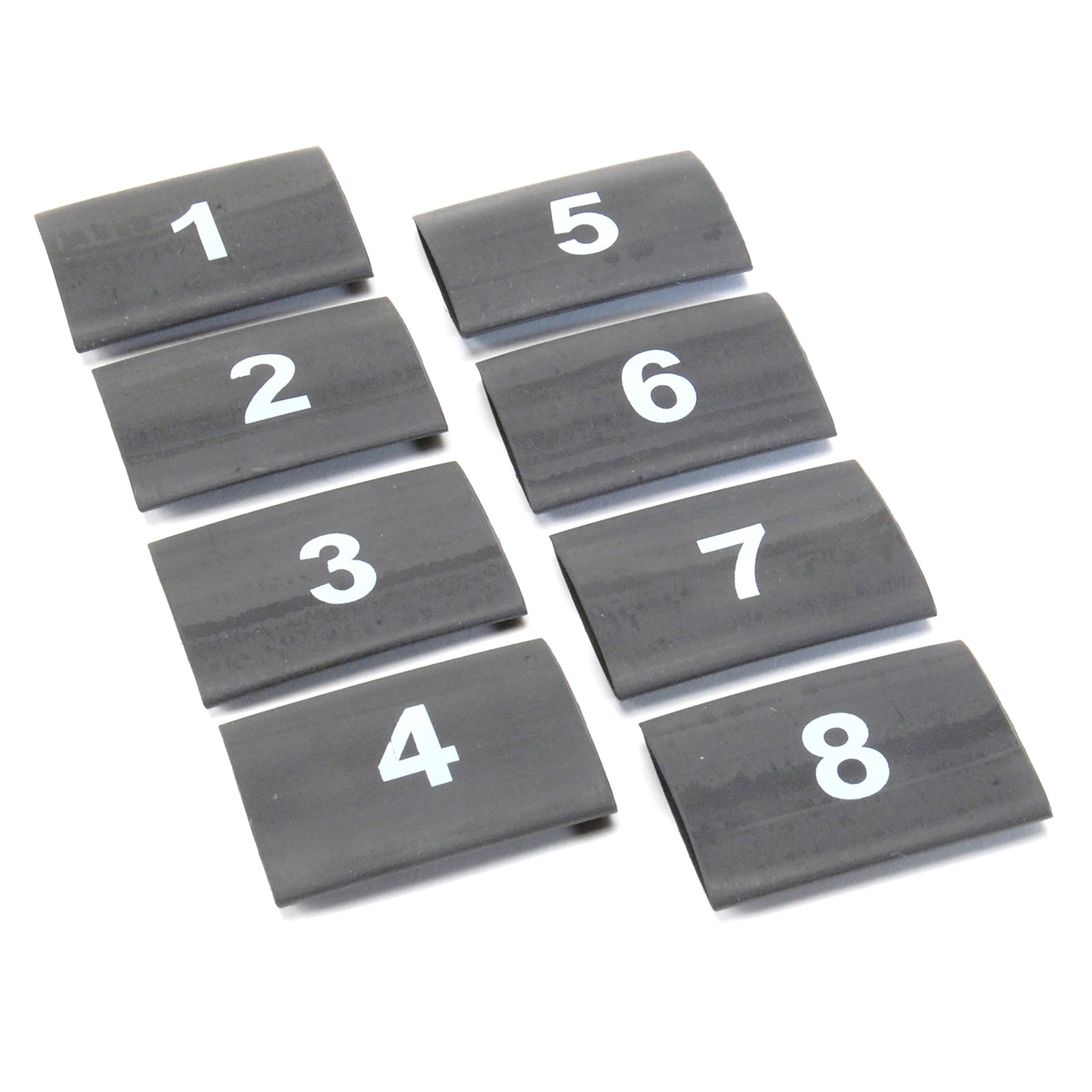 DEI Wire Markers 8pc Set Numbered 1-8 - Black - 10849 by DEI - front view