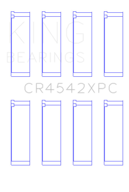 King Honda K-Series pMaxKote Performance Rod Bearing Set - Size STDX - CR4542XPCSTDX