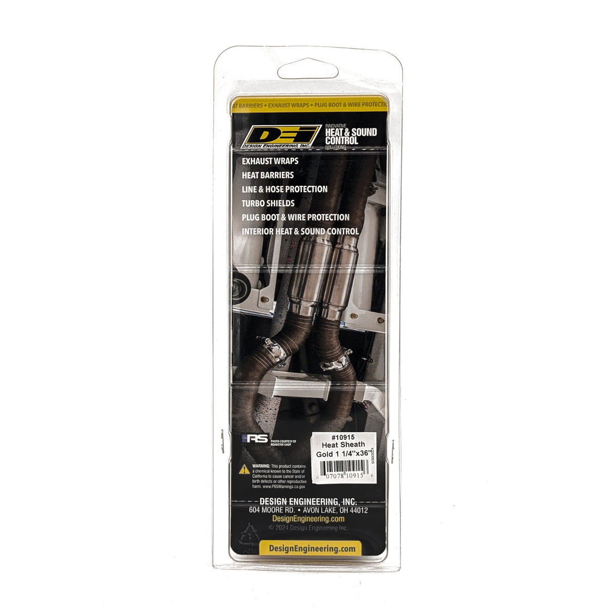 DEI Heat Sheath GOLD 1-1/4in x 36in - 10915 by DEI - front view