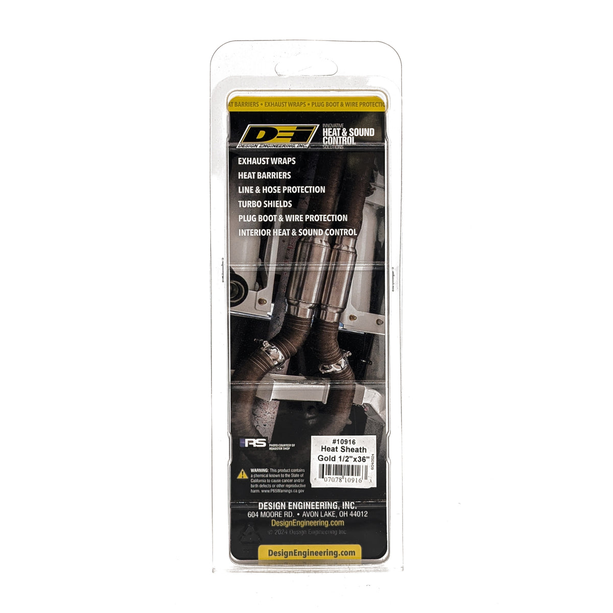DEI Heat Sheath GOLD 1/2in x 36in - 10916 by DEI - front view