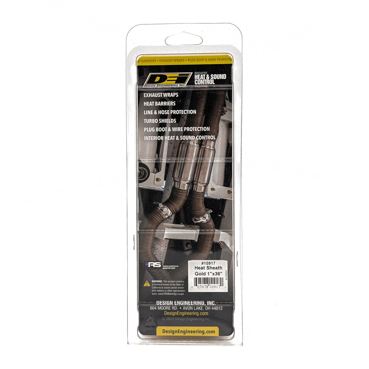 DEI Heat Sheath GOLD 1in x 36in - 10917 by DEI - front view