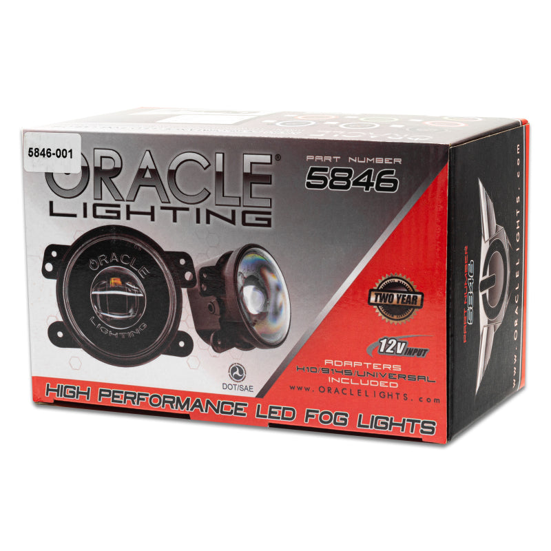 Oracle Jeep Wrangler JK/JL/JT High Performance W LED Fog Lights - w/o Controller SEE WARRANTY - 5846-334